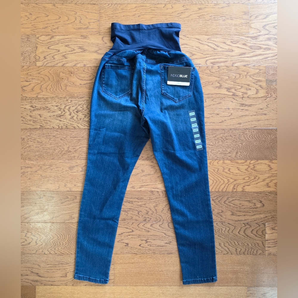 Indigo Blue Maternity Jeans XL NWT - Picture 10 of 11